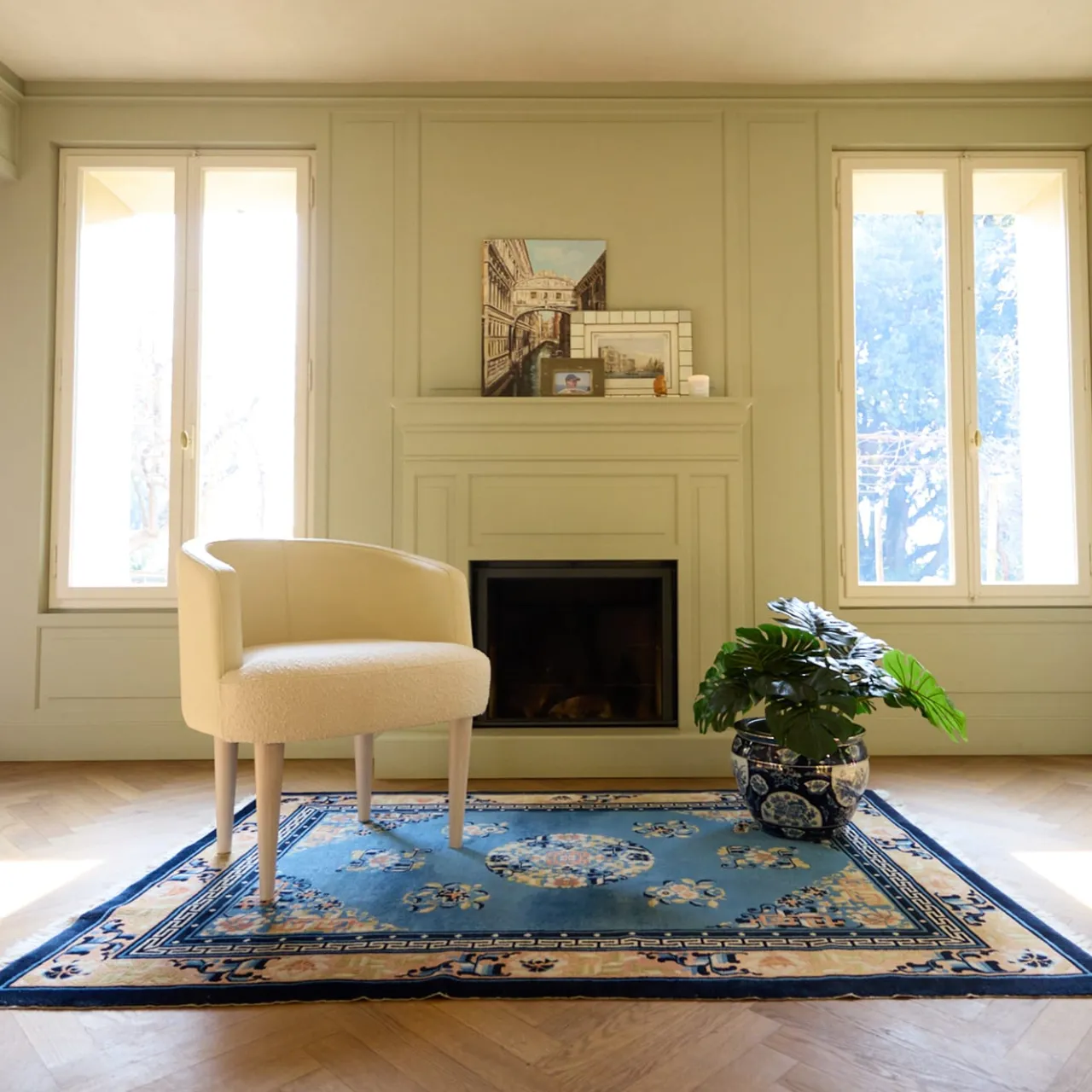 Real Piel Armchairs<Arja Hamptons White Armchair
