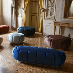 Domingo Salotti Ottomans & Poufs<Arke Azure Pouf