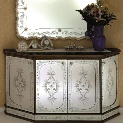 Fratelli Tosi Sideboards Buffets<Artemide Gold Frame Murano Glass Sideboard