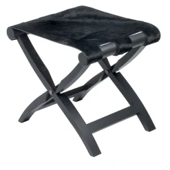 Giobagnara Stools<Arturo Black Folding Stool/Luggage Rack