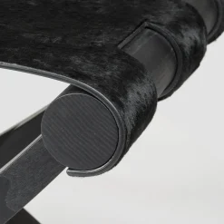 Giobagnara Stools<Arturo Black Folding Stool/Luggage Rack