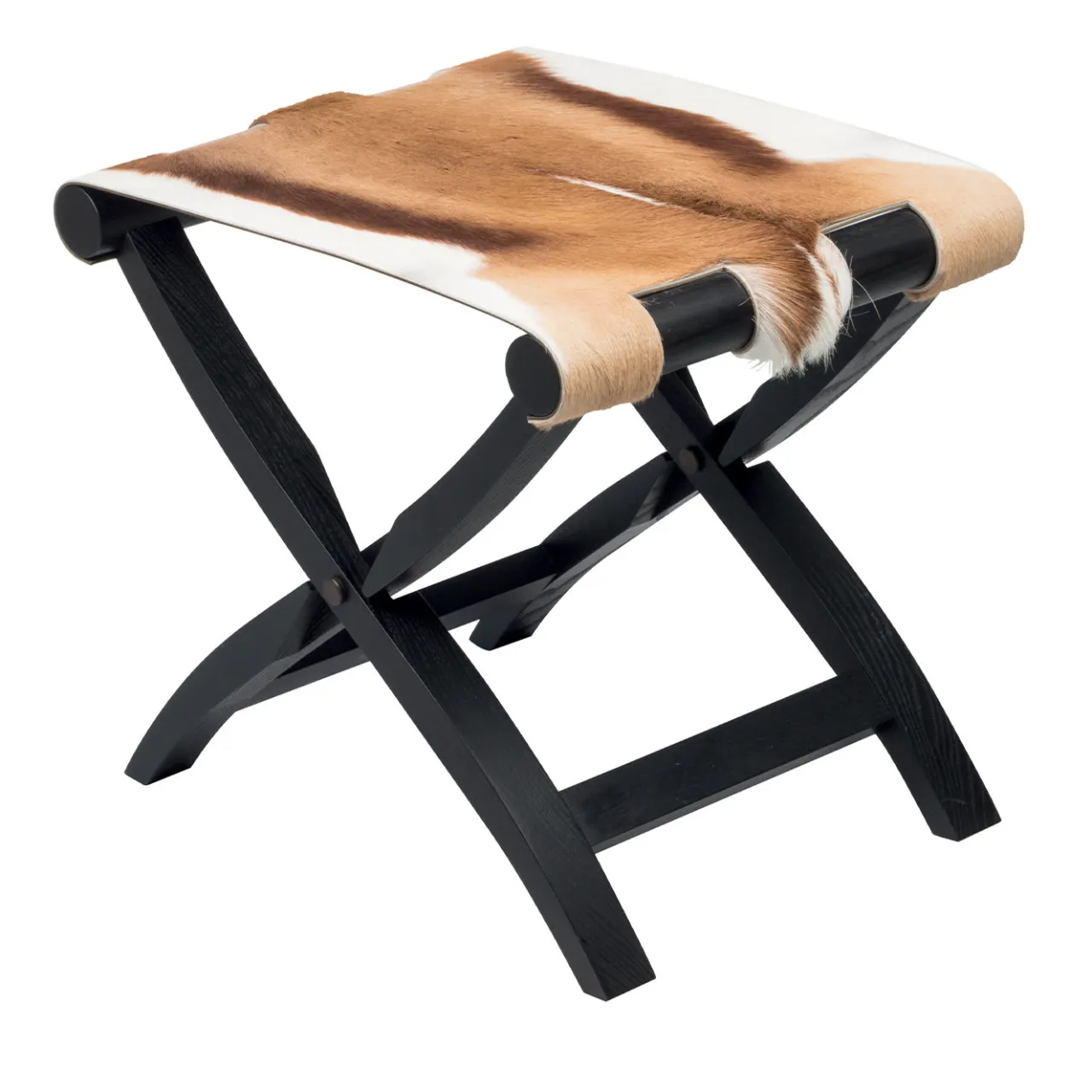Giobagnara Stools<Arturo Brown Folding Stool/Luggage Rack