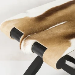 Giobagnara Stools<Arturo Brown Folding Stool/Luggage Rack