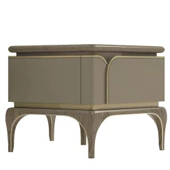 A.R. Arredamenti Nightstands<Ash Wood Bedside Table