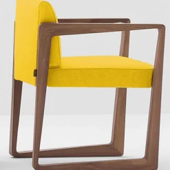 Billiani 1911 Chairs<Askew Small Yellow Armchair by Daniel Fintzi