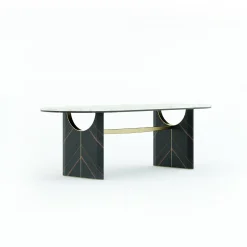 Living Couture Dining Tables<Aspire Oval Marble Dining Table