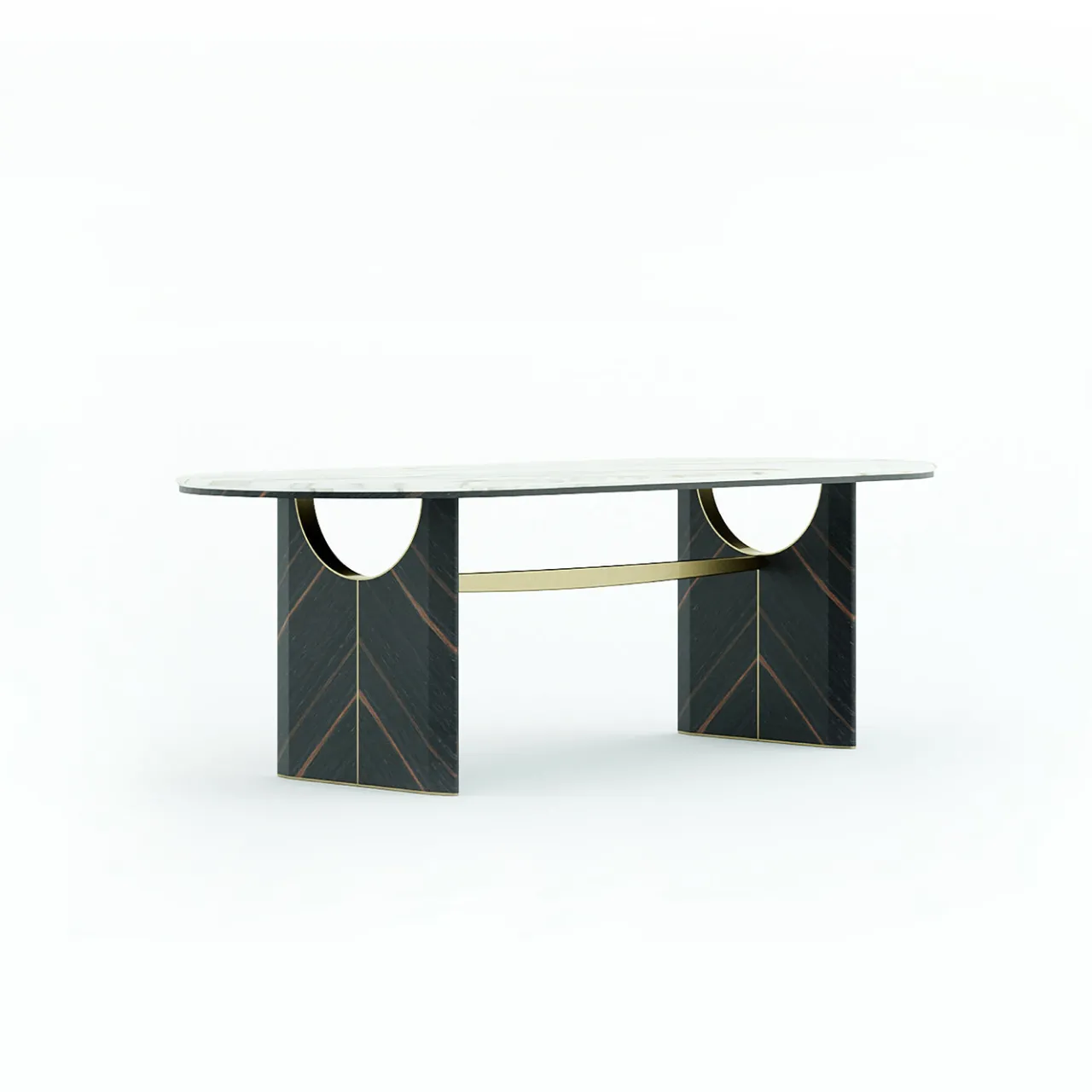 Living Couture Dining Tables<Aspire Oval Marble Dining Table
