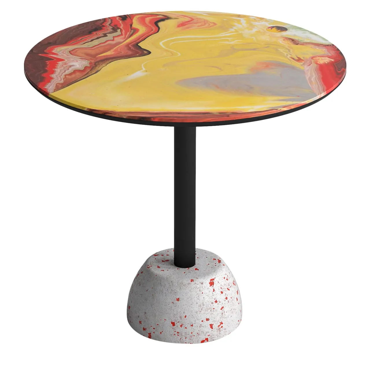 Cupioli Side Tables<Astraliti Round Warm-Toned Metal Side Table #1