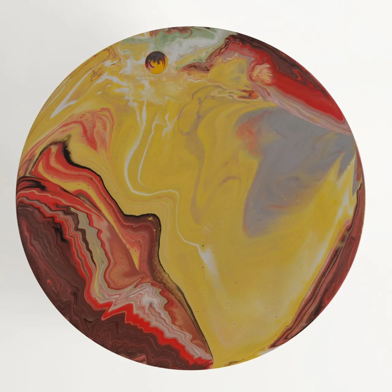 Cupioli Side Tables<Astraliti Round Warm-Toned Metal Side Table #1