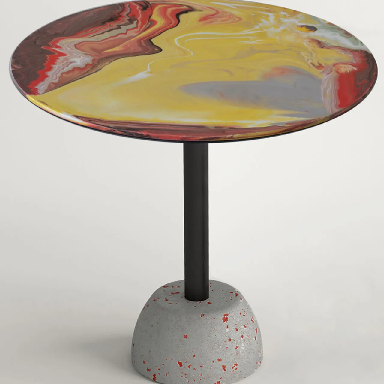 Cupioli Side Tables<Astraliti Round Warm-Toned Metal Side Table #1