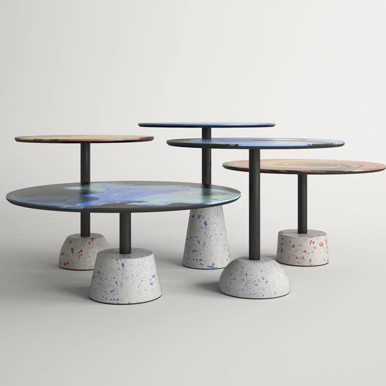 Cupioli Coffee Tables<Astraliti Round Warm-Toned Metal Coffee Table #2