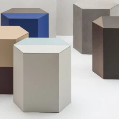 Giobagnara Stools<Atlas Stool with Horizontal Brown and Beige Stripes