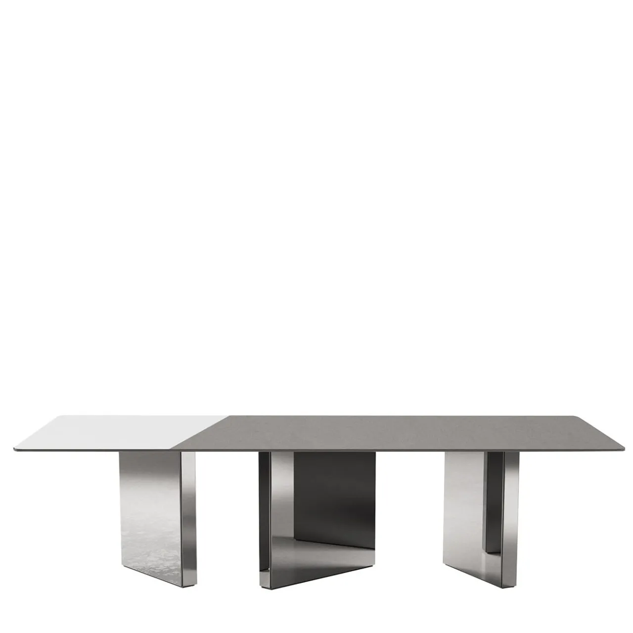 Giopagani Dining Tables<Atomic Gray Smoked Glass Dining Table