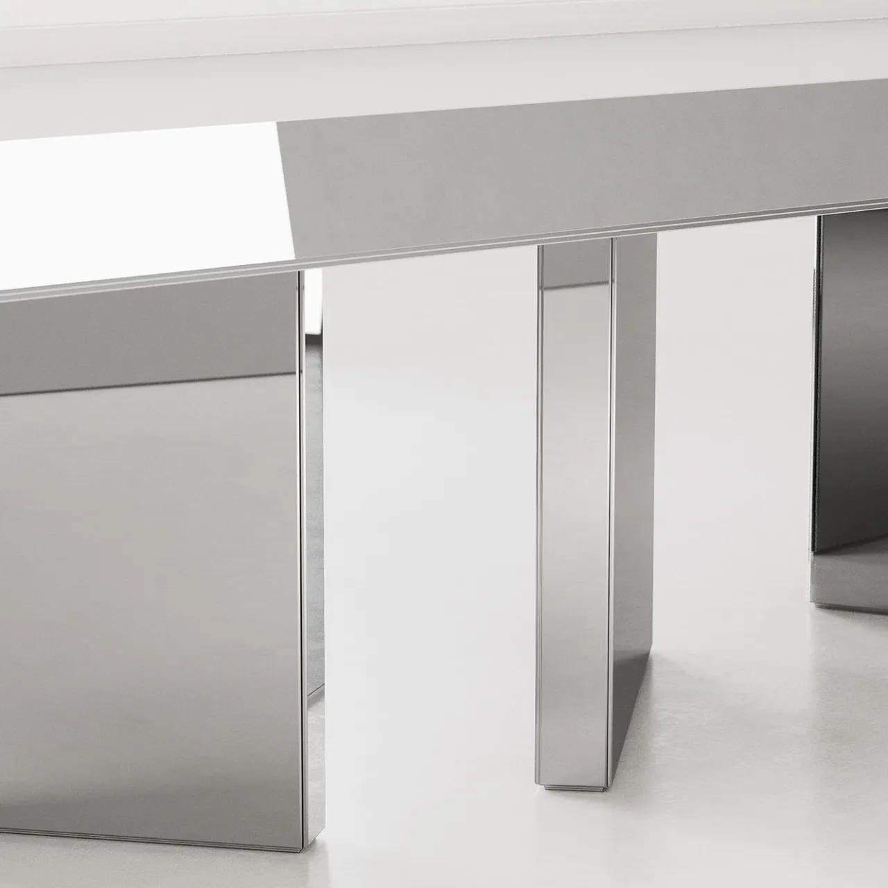 Giopagani Dining Tables<Atomic Gray Smoked Glass Dining Table