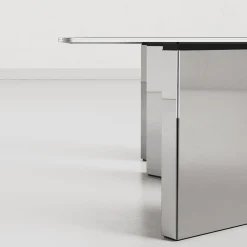 Giopagani Dining Tables<Atomic Gray Smoked Glass Dining Table