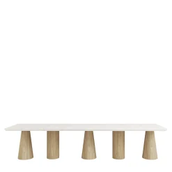 Livio Cioffi Benches<Atrani Oak & Marble Bench