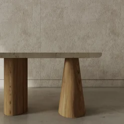 Livio Cioffi Benches<Atrani Oak & Marble Bench