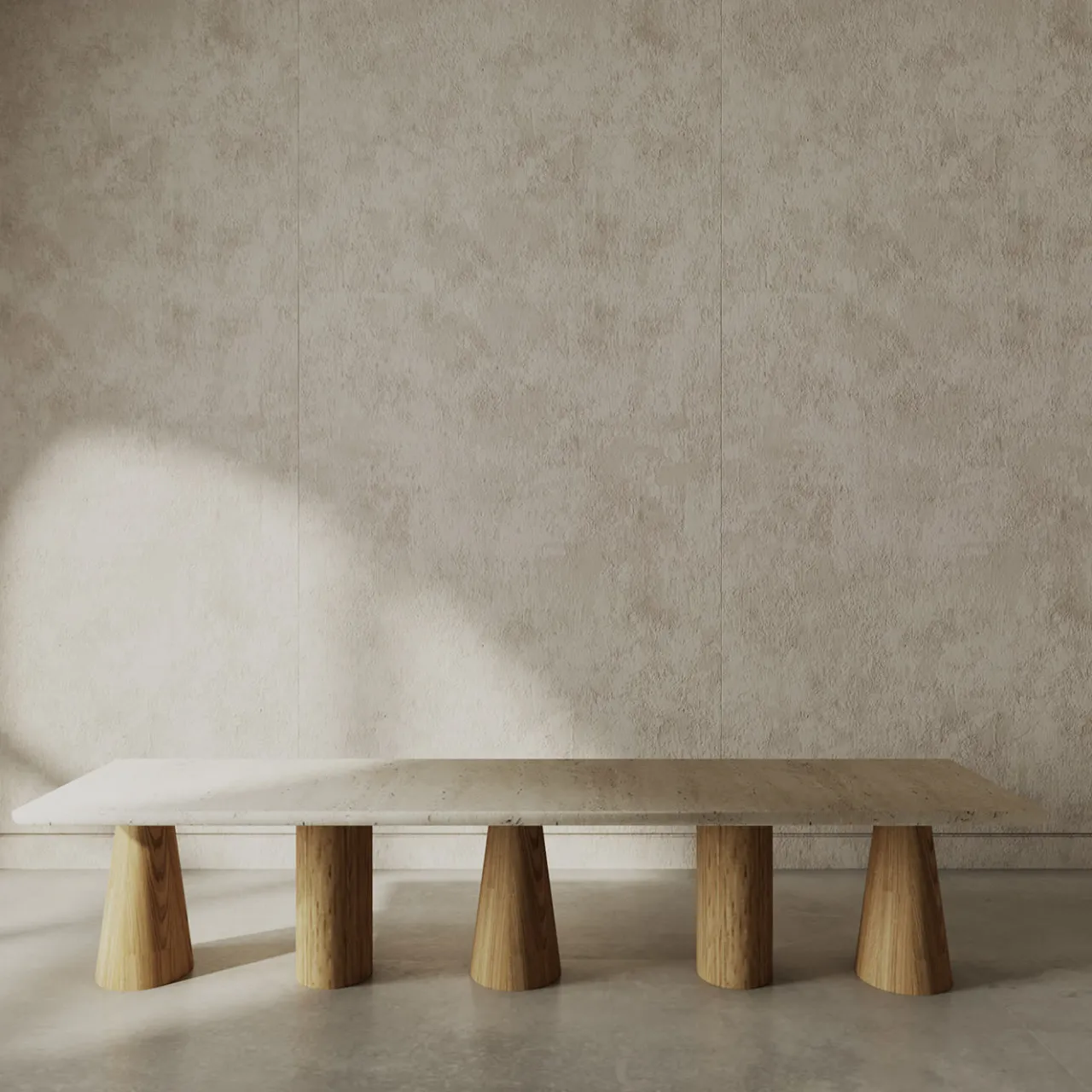 Livio Cioffi Benches<Atrani Oak & Marble Bench