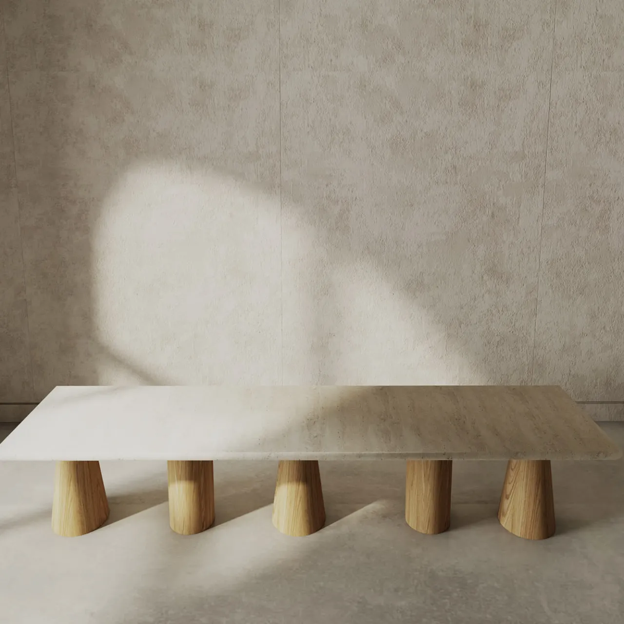 Livio Cioffi Benches<Atrani Oak & Marble Bench