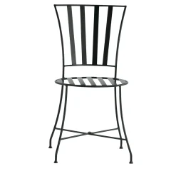 Dante Negro Outdoor Chairs & Stools<Attonita Wrought Iron Forest-Green Chair