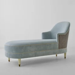 Franco Bianchini Chaises<Audrie Velvet Upholstery Chaise