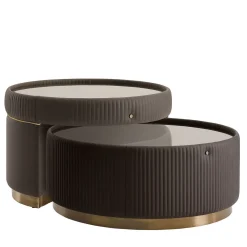 Volpi Nesting Tables<Augusta Nesting Coffee Tables with Glass Top