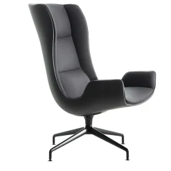Tecno Spa Office Chairs<Aura Black Armchair by Rainlight and Centro Progetti Tecno