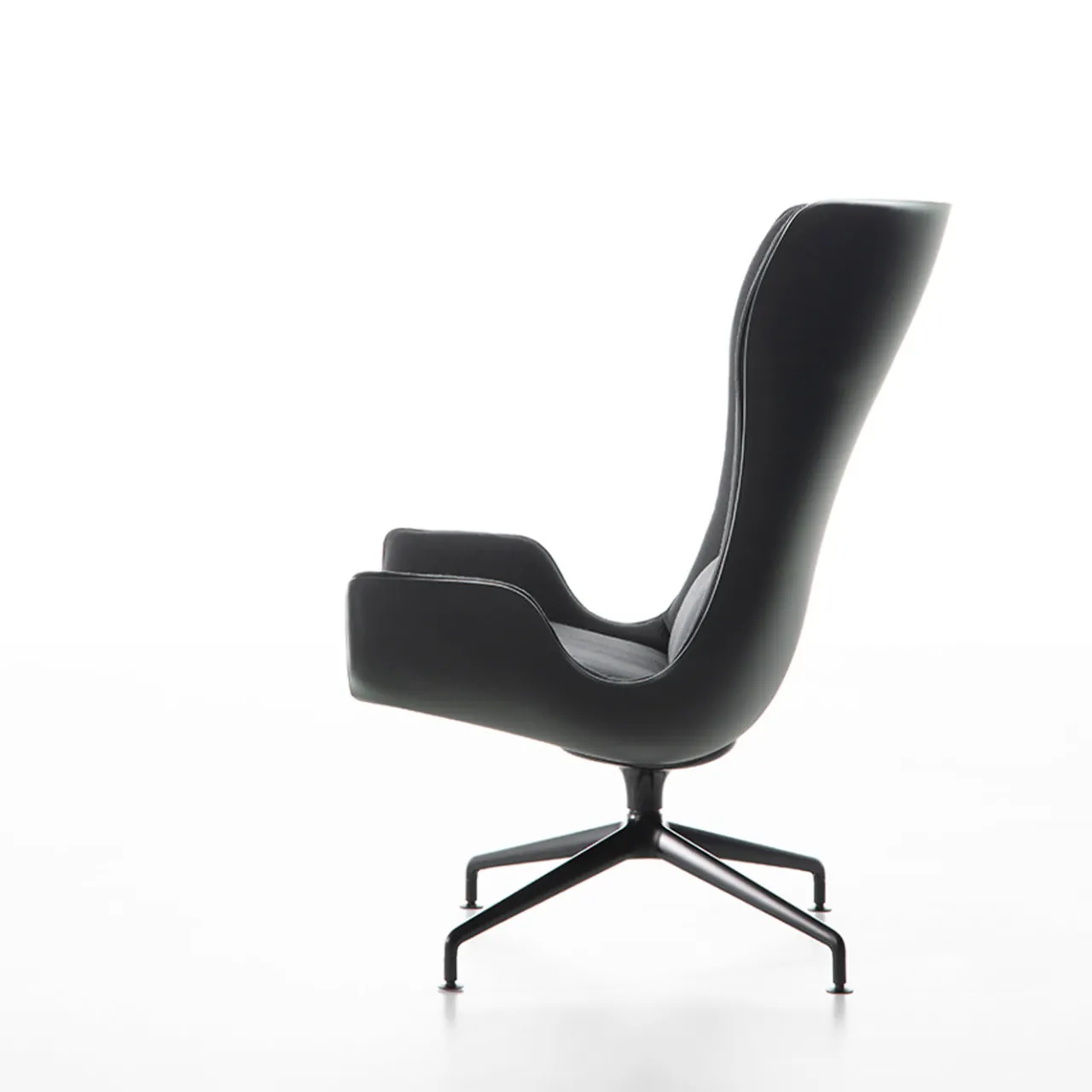 Tecno Spa Office Chairs<Aura Black Armchair by Rainlight and Centro Progetti Tecno