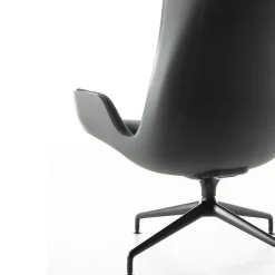 Tecno Spa Office Chairs<Aura Black Armchair by Rainlight and Centro Progetti Tecno