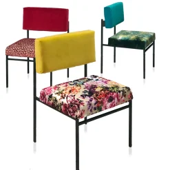 Biosofa Chairs<Aurea Bio Yellow Velvet Chair by CtrlZak and Davide Barzaghi