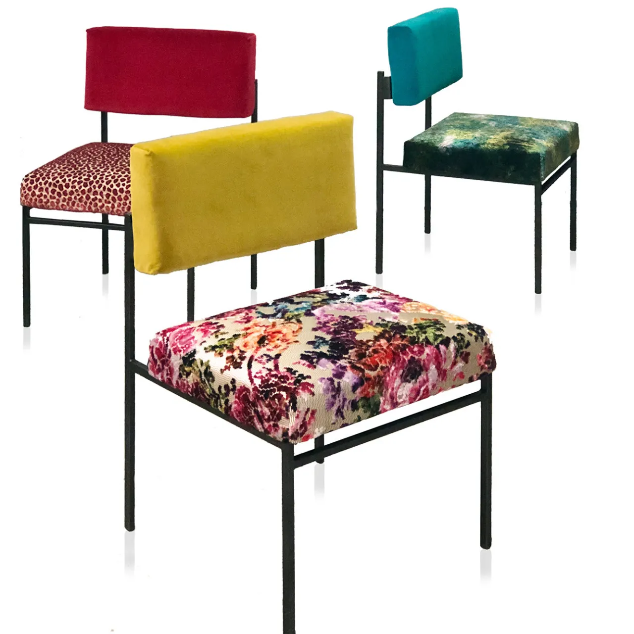 Biosofa Chairs<Aurea Bio Yellow Velvet Chair by CtrlZak and Davide Barzaghi