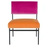 Biosofa Lounge Chairs<Aurea Orange and Pink Velvet Lounge Chair