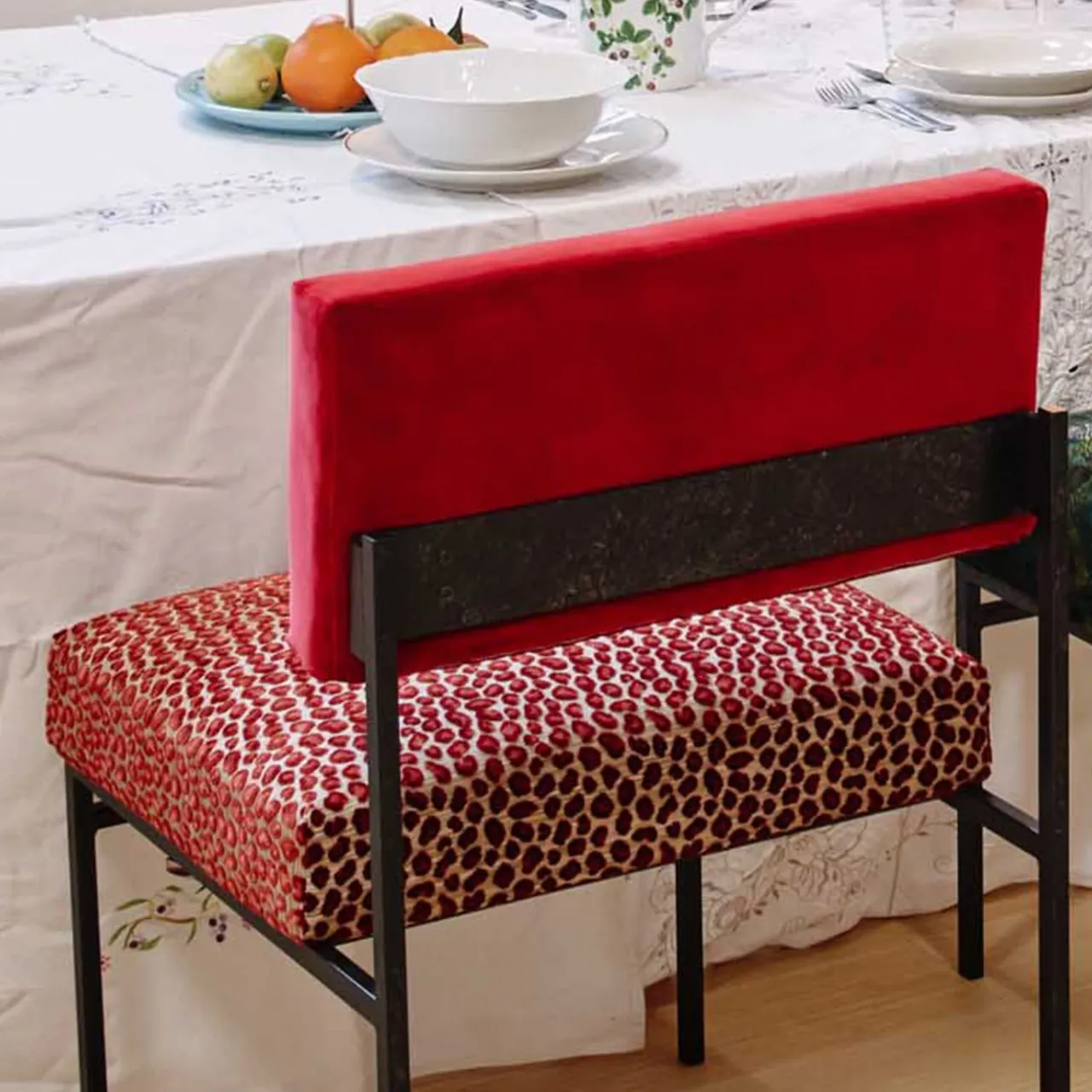 Biosofa Chairs<Aurea Red Velvet Chair by CtrlZak and Davide Barzaghi
