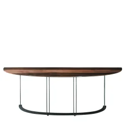 Garbarino Collections Consoles<Aureola canaletto ebony wood and black matte console