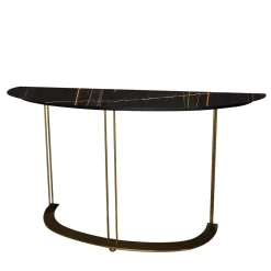 Garbarino Collections Consoles<Aureola Console with Black Guinea Marble Top