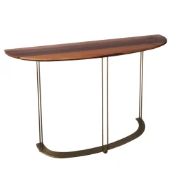 Garbarino Collections Consoles<Aureola Console with Walnut Canaletto Top