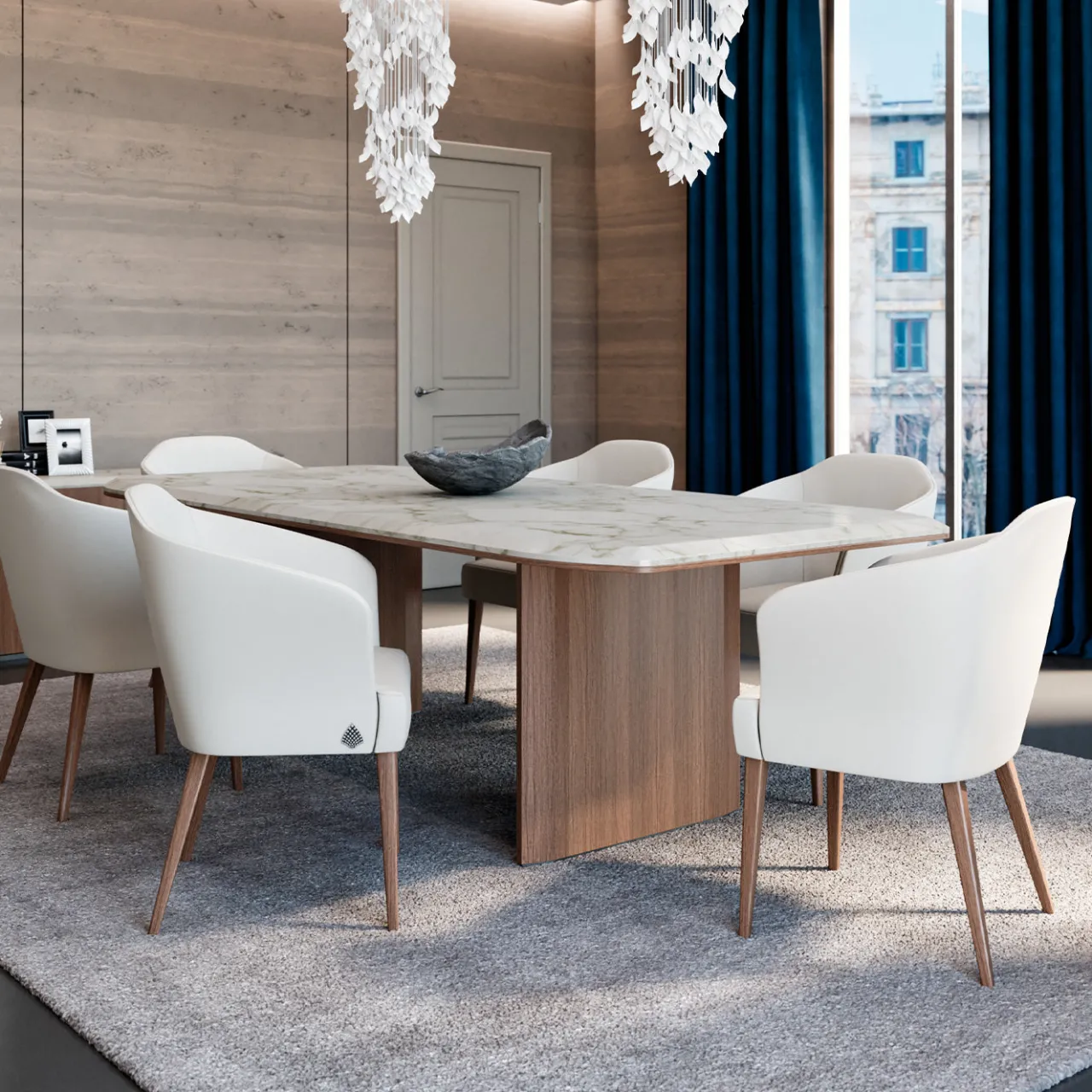 Living Couture Dining Tables<Avalon Rectangular Marble Dining Table