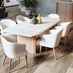 Living Couture Dining Tables<Avalon Rectangular Marble Dining Table