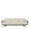 Borzalino Sofas<Ayton White Leather Sofa