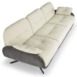 Borzalino Sofas<Ayton White Leather Sofa