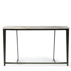 Borzalino Consoles<B191 Green Base With Iris Heaven Marble Top Console