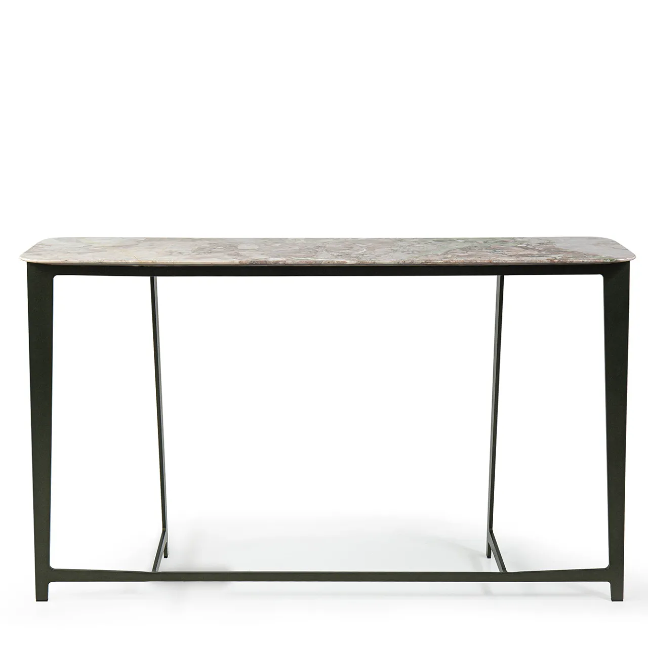 Borzalino Consoles<B191 Green Base With Iris Heaven Marble Top Console