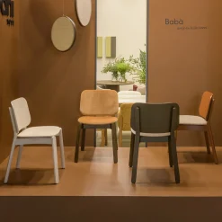 Billiani 1911 Chairs<Babà 870 Round Beige Chair by Emilio Nanni