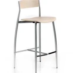 Altek Italia Design Bar Stools<Baba Set of 2 Oak Counter Stools by Sergio Mian