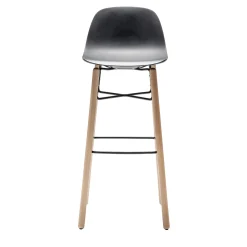 Chairs & More Bar Stools<Babah W-SG-80 Black Bar Stool by Roberto Paoli