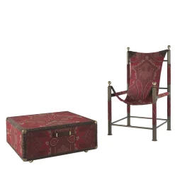 ETRO Home Interiors Lounge Chairs<Babel Red Foldable Travel Chair and Trunk