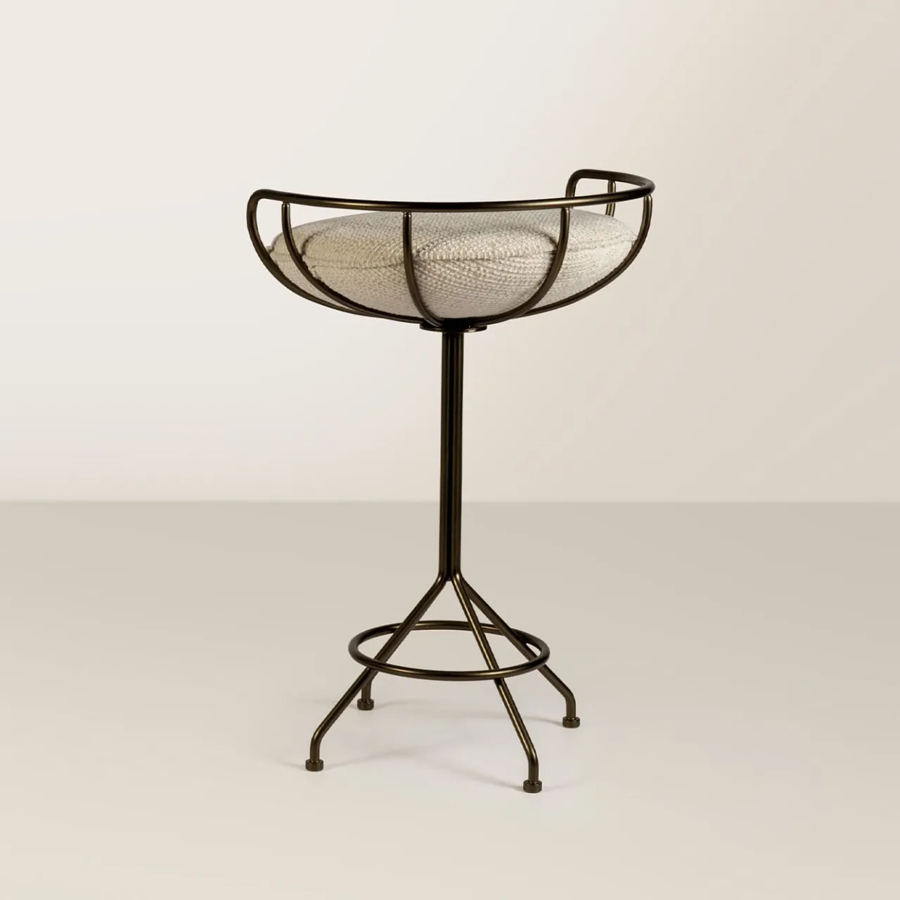 Galbiati Fratelli Bar Stools<Back To Bronze White Stool