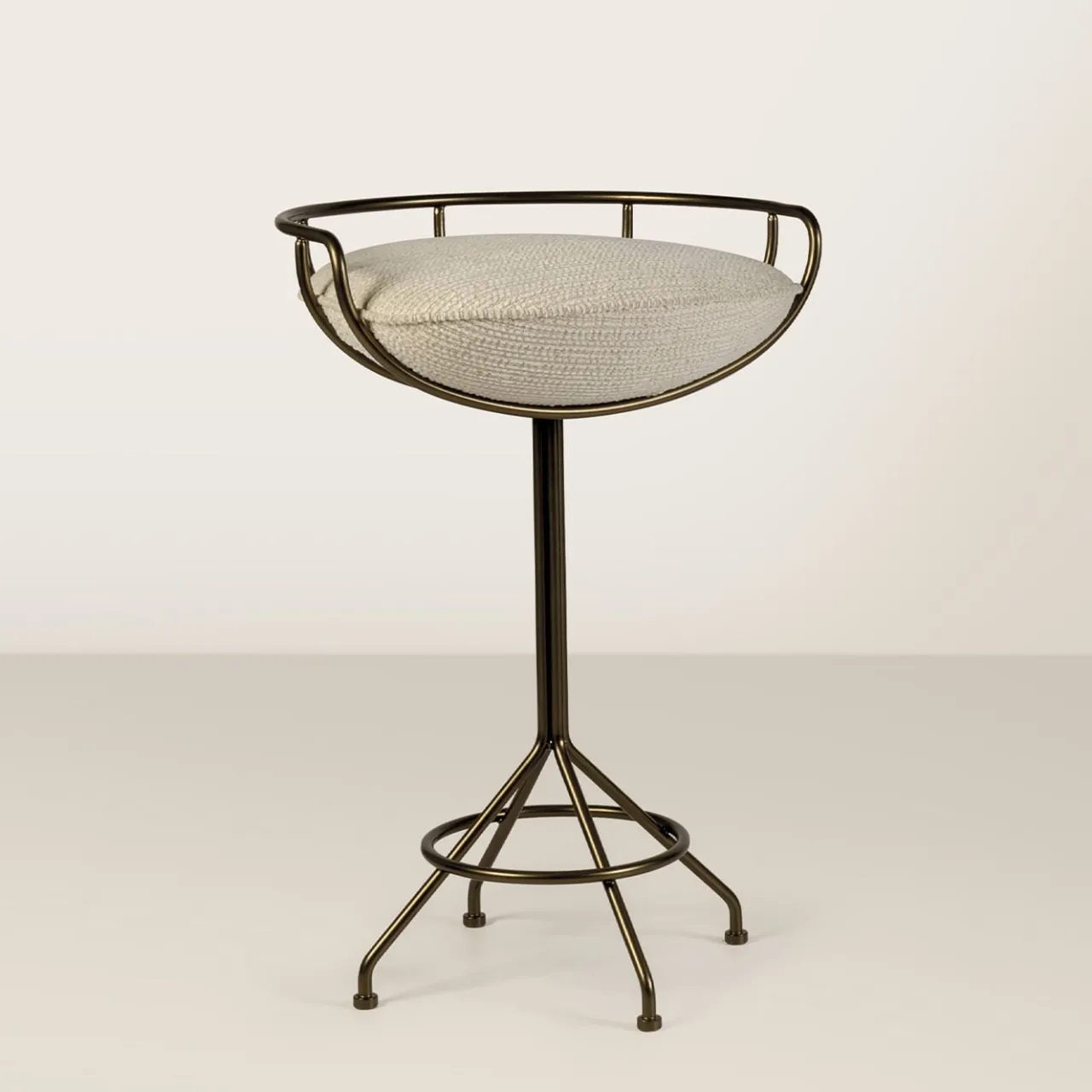 Galbiati Fratelli Bar Stools<Back To Bronze White Stool