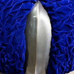 Sergio Villa Ottomans & Poufs<Bague Blue Velvet Pouf by Carlo Rampazzi