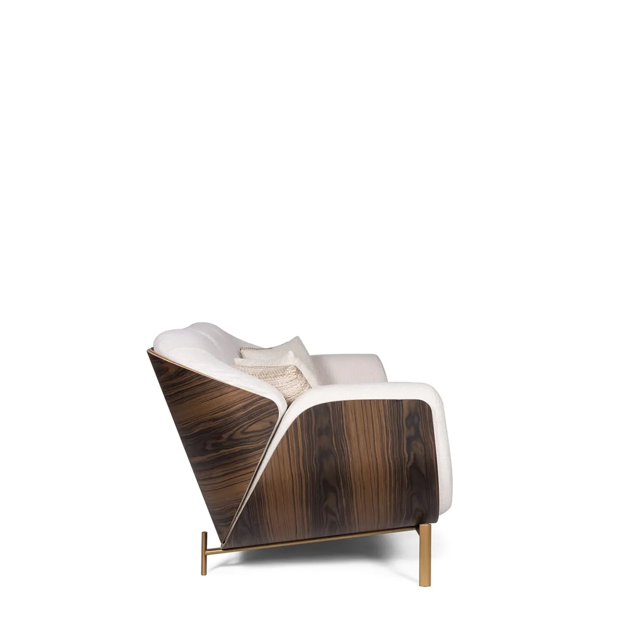 FROMM. Sofas<Baidà White Bouclé 3-Seater Sofa
